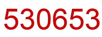 Number 530653 red image