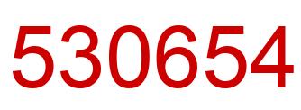 Number 530654 red image