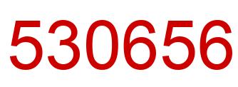 Number 530656 red image