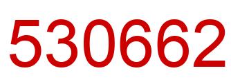 Number 530662 red image