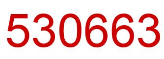 Number 530663 red image