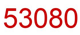 Number 53080 red image