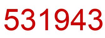 Number 531943 red image