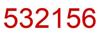 Number 532156 red image