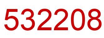 Number 532208 red image