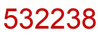 Number 532238 red image