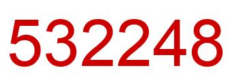 Number 532248 red image