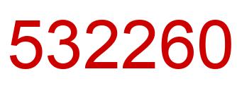 Número 532260 imagen rojo