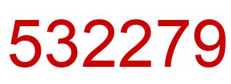 Number 532279 red image