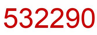 Number 532290 red image