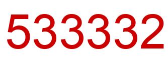 Número 533332 imagen rojo