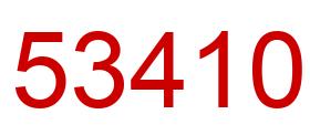 Number 53410 red image