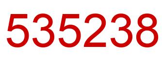 Number 535238 red image