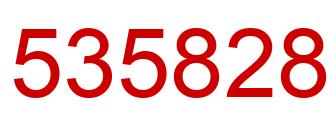 Number 535828 red image