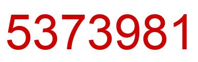 Number 5373981 red image