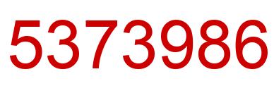 Number 5373986 red image