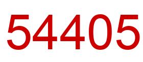 Número 54405 imagen rojo
