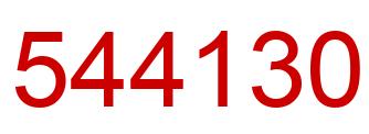 Número 544130 imagen rojo