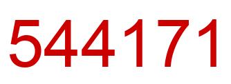 Número 544171 imagen rojo