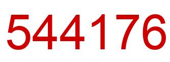 Número 544176 imagen rojo