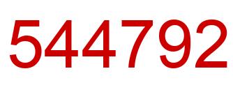 Número 544792 imagen rojo
