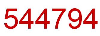 Número 544794 imagen rojo
