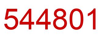 Número 544801 imagen rojo
