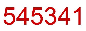 Number 545341 red image