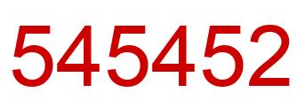 Number 545452 red image
