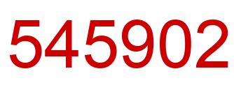 Number 545902 red image