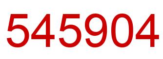 Number 545904 red image