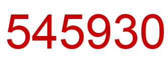Number 545930 red image