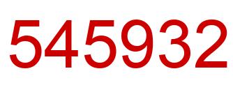 Number 545932 red image