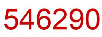Número 546290 imagen rojo