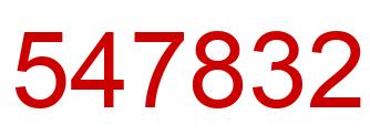 Number 547832 red image