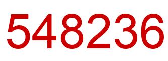 Número 548236 imagen rojo