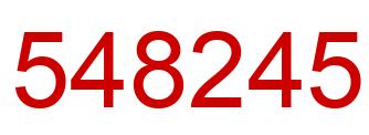 Number 548245 red image
