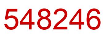 Number 548246 red image