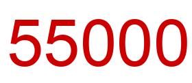 Number 55000 red image