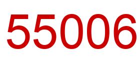 Number 55006 red image
