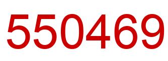 Number 550469 red image