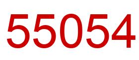 Número 55054 imagen rojo