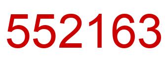 Number 552163 red image