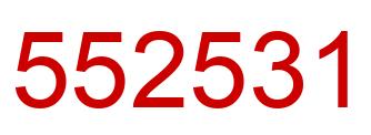 Número 552531 imagen rojo
