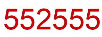 Number 552555 red image