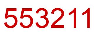 Number 553211 red image