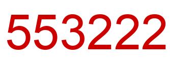 Number 553222 red image