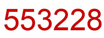 Number 553228 red image