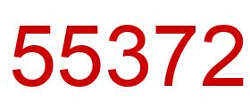 Number 55372 red image