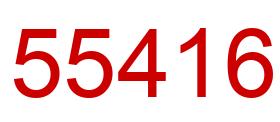 Number 55416 red image
